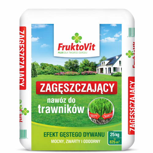 Nawóz do trawnika Fruktovit 25 kg – zagęszczanie i wzmocnienie darni